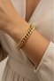 Anti-tarnish and Anti-allergic Steel Bracelet - Thick Chain and Figured Design (2 Years Warranty)