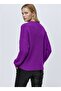 Women's Oversized Thick Knit Sweater – Soft Texture – Purple - 7