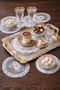 French Lace Decorative Guipure Lace Coffee Cocktail Presentation Napkin 6 Pcs