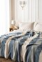 Mylasahome Double 4-Layer Muslin Thick Striped Bedspread-Tv Blanket 220X240 - 6