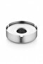 Stainless Steel Ashtray with Scorching Feature 8cm Thickness:1.5Mm