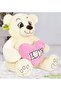 Romantic Gift for Valentine's Day Large Size Plush Teddy Bear with Heart Pillow - 4