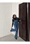 Long Blue B Wide-Leg Bahçevan Jumpsuit - 6