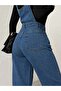 Long Blue B Wide-Leg Bahçevan Jumpsuit - 5