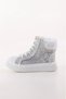 K.126 Glitter Zippered Boots F.-Silver - 34