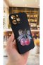iPhone 14 Pro Max Compatible Cherry Bow Leopard Pattern Silicone Shock-Absorbing Protective Rubber Case - 3