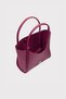 Athens Yavru Wallet Large Compartment Magnetic Closure Women's Burgundy Shoulder and Arm Bag - 4