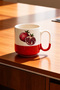 Ceramic Printed Pro Mug Cup with Pomegranate Pattern Design 330ml - 2