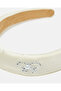 Girls White Embellished Headband - 3