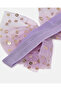 Girls Purple Bow Tie Hair Band - 3