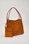 Brown Rectangular Shape Wide Shoulder Bag