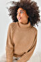 Women's Turtleneck Ribbed Knit Sweater 223006 - 3