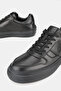 Men's Black Genuine Natural Leather Eva Sole Sneaker Lace-Up Shoes - 2