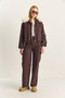 Women's Kahseyyar Faux Fur Collar Lined Pocket Detailed Denim Bomber Jacket Trousers Set 6058 60283898 - 3
