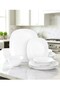 38 Pcs Opal ware Dinner set, Microwave & Freezer Safe, BPA-free. - 7