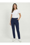 Flat-Leg Pants with Elastic Waist - 5