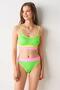 No Gossip Jojoba Piece Bustier Top Neon Green