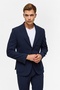 بدلة رجالية من نوع Slim Fit Jogger Tk1006900362 باللون الأزرق الداكن - 2