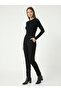 Flat-Leg Pants with Elastic Waist - 5