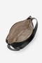 Women's Genuine Leather Hand and Shoulder Bag with Zippered Inner Pocket Livena Black Suede - 6