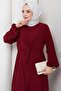 Tie-Detail Aerobin Dress Burgundy HM2873 - 3