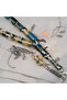Arizona Katalin Alpaca Tassel Cut 7X10Mm Prayer Beads - Blue Yellow - 6