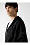 Long Sleeve New Technical Flexible Zippered Hooded Men's Black Tracksuit Top M6Rq05Kd132-Jblk - 4