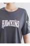 Gray Stranger Things Printed Women's Nightgown - 3