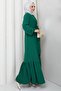Ayrobin Dress with Tie Detail Green Hm2873 - 5