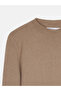 10841 Mock Neck Cashmere Blended Knitwear Sweater-Dark Mink - 7