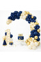 Birthday Balloon 65Pcs – Midnight Blue Navy Blue Cream Gold |   Baby Shower Hospital Room Balloon Chain