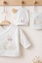 10 Pieces 100% Cotton Newborn Baby Girl Hospital Discharge Bodysuit Set (Boxed) 0-3 Months - 8
