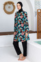 Nakara Battal Paraşüt Long Sleeve Hijab Swimsuit 2501-P - 4