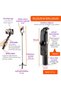 Telescopic Foldable Selfie Tripod with Bluetooth Control Led Light - 8