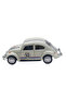 1:36 Scale Metal Vosvos Pull Back Car Doors Open Toy 1947 Volkswagen Beetle - White - 4