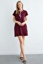 Scarf Detailed Crew Neck Dress - 2