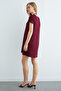 Scarf Detailed Crew Neck Dress - 8