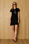Scarf Detailed Crew Neck Dress - 3