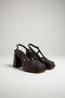 Women's Asena Acıkahve 10 cm Platform Heeled Shoes - 2