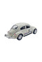 1:36 Scale Metal Vosvos Pull Back Car Doors Open Toy 1947 Volkswagen Beetle - White - 3