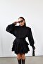 Premium Halter Neck Dress with Shoulder Pad Shoulder Straps