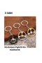 (3 Pieces) Metal Steering Wheel Keychain Auto Keychain Steering Wheel Figured Keychain