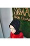 Black Glitter Embellished Detailed Accessory Model Ready-Made Turban Ready-Made Shawl Evening Dress Shawl Veil - 3