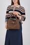Coffee - Coffee Mini Rolax Women's Shoulder Bag Sp1240 - 3