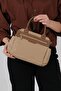 Mink - Camel Satin Women's Handbag Sp1219