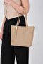Beige - Beige Mini Rolax Women's Shoulder Bag Sp1243 - 2