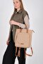 Nut - Tan Satin Women's Handbag Sp1226 - 4