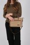 Mink - Camel Satin Women's Handbag Sp1213 - 7