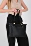 Black - Black Mini Rolax Women's Shoulder Bag Sp1239 - 7
