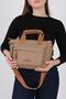 Mink - Tan Satin Women's Handbag Sp1230 - 6